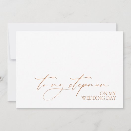 "Naar mijn stiefmoeder op mijn trouwdag" bericht K (Voorkant)