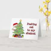 **NAAR MIJN STUDENT** HOOP DAT SANTA "GOED VOOR U KAART (Gele Bloem)