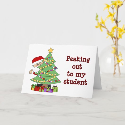 **NAAR MIJN STUDENT** HOOP DAT SANTA "GOED VOOR U KAART (Gele Bloem)