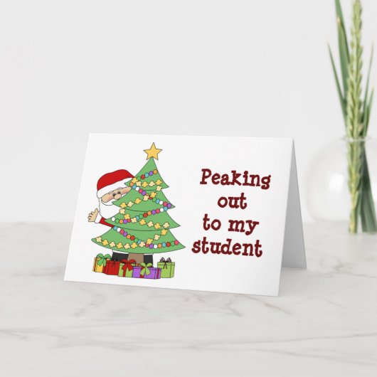 **NAAR MIJN STUDENT** HOOP DAT SANTA "GOED VOOR U KAART (Voorkant)
