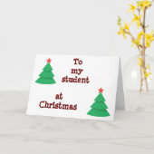 **NAAR MIJN STUDENT** HOOP DAT SANTA "GOED VOOR U KAART (Gele Bloem)