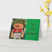 **NAAR MIJN STUDENT** HOOP DAT SANTA "GOED VOOR U KAART (Gele Bloem)