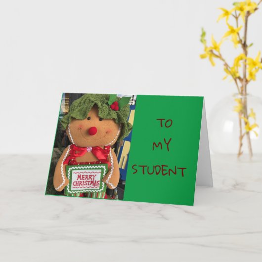 **NAAR MIJN STUDENT** HOOP DAT SANTA "GOED VOOR U KAART (Gele Bloem)
