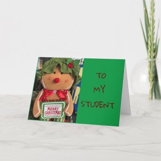**NAAR MIJN STUDENT** HOOP DAT SANTA "GOED VOOR U KAART (Voorkant)