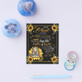 Naar mijn tante Gift, Cute Sunflower Gift van Niec Flyer (Enkel)