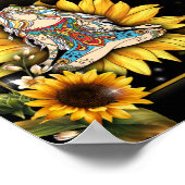 Naar mijn tante Gift, Cute Sunflower Gift van Niec Poster (Hoek)