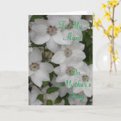 Naar mijn tante op Moederdag Kaart (Gele Bloem)