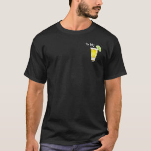 Naar mijn tequila zout Limoen Drink, leuke paar ma T-shirt