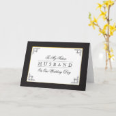 Naar mijn toekomstige man op onze huwelijksdag kaart (Gele Bloem)