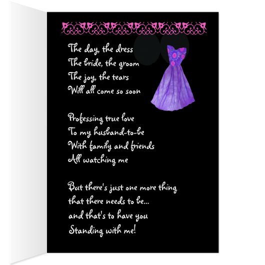 Naar mijn toekomstige man - Paarse dress (Binnen (Rechts))