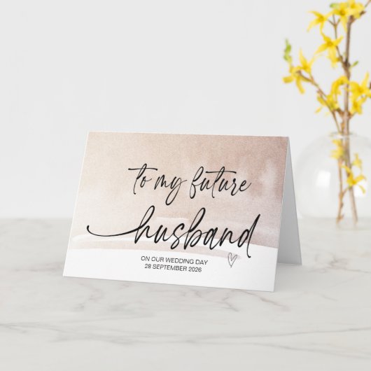 Naar mijn toekomstige man van Bride op huwelijksda Kaart