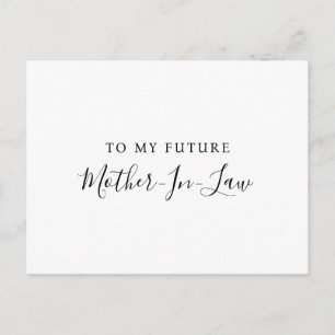 Naar mijn toekomstige schoonmoeder briefkaart