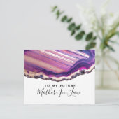 Naar mijn toekomstige schoonmoeder briefkaart edel (Staand voorkant)