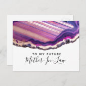 Naar mijn toekomstige schoonmoeder briefkaart edel (Voorkant / Achterkant)