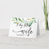 Naar mijn toekomstige vrouw van Groom op onze huwe Kaart (Voorkant)