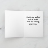 **NAAR MIJN TWIN BIJ CHRISTMAS** HOLIDAIRE KAART (Binnen)