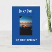 NAAR MIJN **TWIN** OP UW TWEEDE DAG KAART (Voorkant)