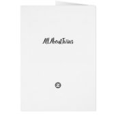 NAAR MIJN ***TWIN*** OP UW **WOORDDAG** (Achterkant)