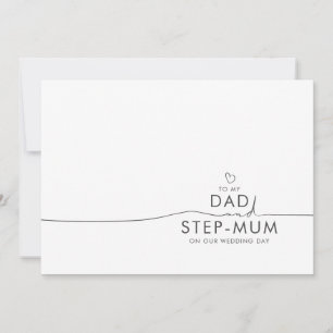 Naar mijn vader en Stap-Mum Wedding Day Message