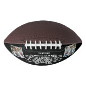 Naar mijn vader Ik hou van je Custom 4 fotocollage American Football (Voorkant)
