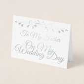 Naar mijn vader op mijn huwelijksdag. folie kaarten (Voorkant)