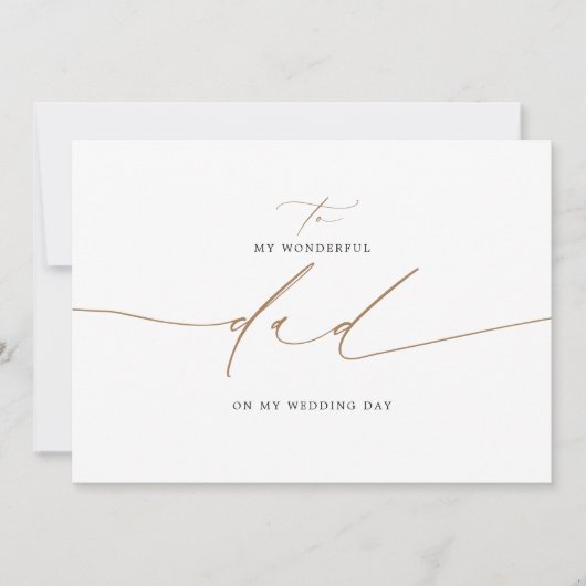 Naar mijn vader op mijn huwelijksdag legant (Voorkant)