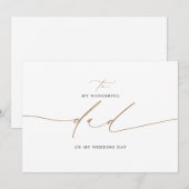 Naar mijn vader op mijn huwelijksdag legant (Voorkant / Achterkant)