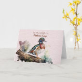 Naar mijn vader op Vaderdag Kaart (Gele Bloem)