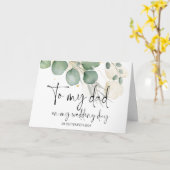 Naar mijn vader trouwdag dank u van bruid bruidego kaart (Gele Bloem)