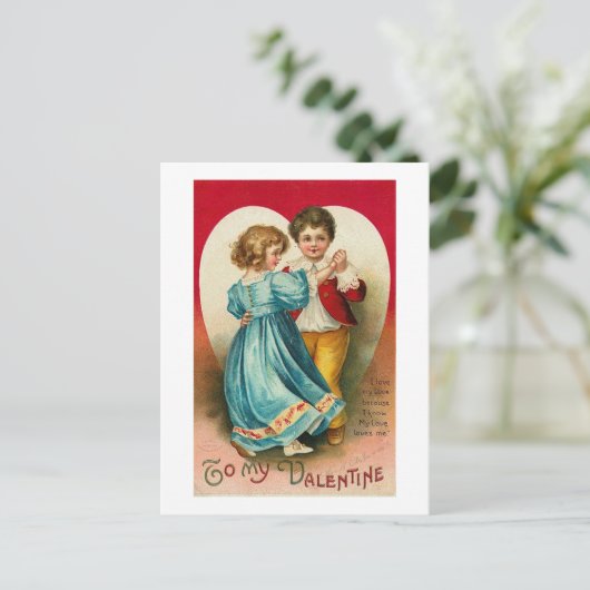 Naar mijn Valentijn (14) Feestdagenkaart (Staand voorkant)