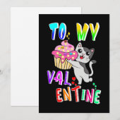 Naar mijn Valentijn Aankondiging (Voorkant / Achterkant)