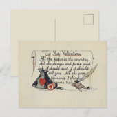 Naar mijn Valentijn Briefkaart (Voorkant / Achterkant)