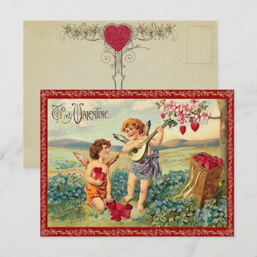 Naar mijn Valentijn Briefkaart (Voorkant / Achterkant)