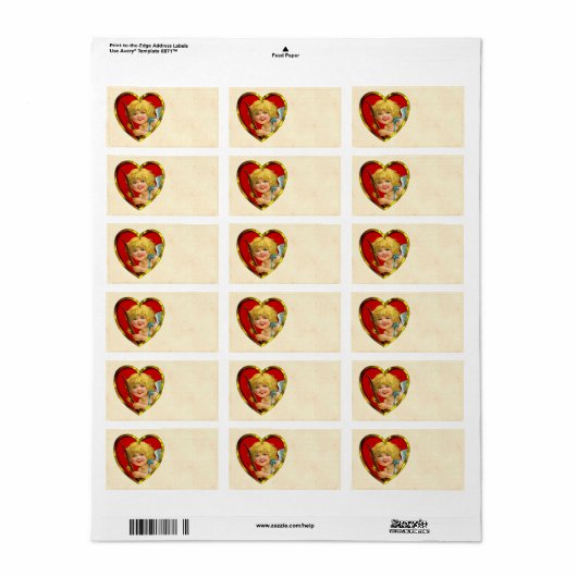 Naar mijn Valentijn Etiket (Full Sheet)