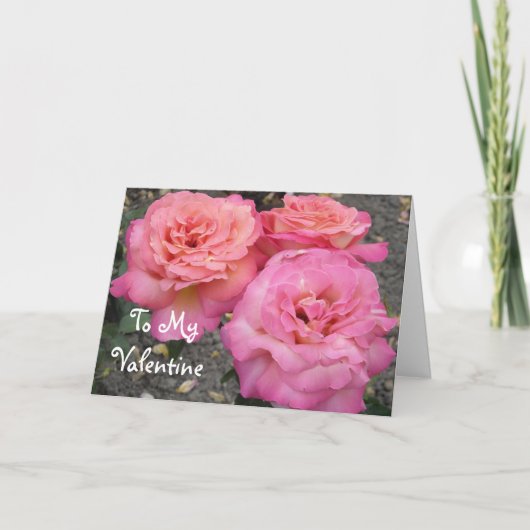 Naar mijn Valentijn Feestdagen Kaart (Voorkant)