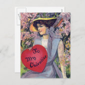 Naar mijn Valentijn Feestdagenkaart (Voorkant / Achterkant)