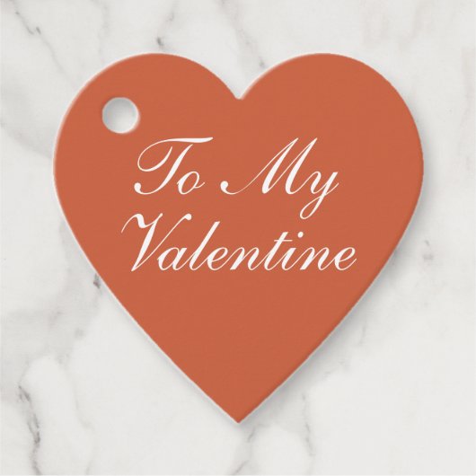 Naar mijn valentijn Hart Bedankjes Labels (Voorkant)