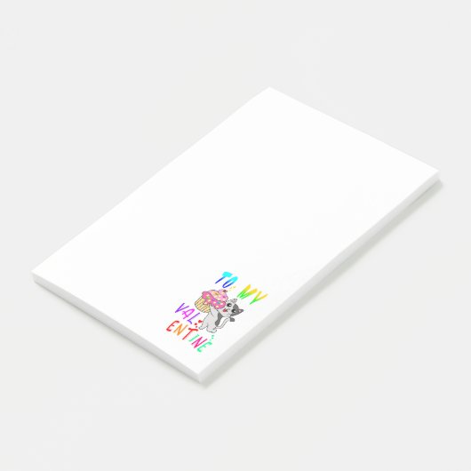 Naar mijn Valentijn Post-it® Notes (Schuin)