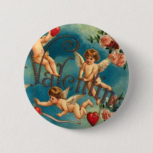 Naar mijn Valentijn Ronde Button 5,7 Cm (Voorkant)