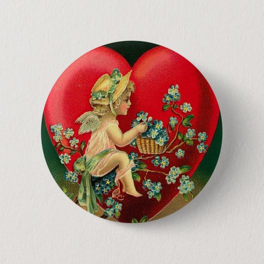 Naar mijn Valentijn Ronde Button 5,7 Cm (Voorkant)