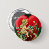 Naar mijn Valentijn Ronde Button 5,7 Cm (Voorkant /achterkant)