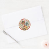 Naar mijn Valentijn Ronde Sticker (Envelop)