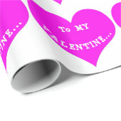 Naar mijn Valentijn roze papier voor het oppakken (Rol Hoek)