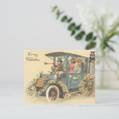 Naar mijn Valentijn Vintage-auto Feestdagenkaart (Staand voorkant)
