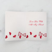 Naar mijn vermoeide man met al mijn hart feestdagen kaart (Binnen)