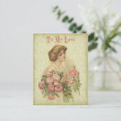 Naar mijn Vintage Valentijn Kaart (Staand voorkant)