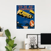 Naar mijn vliegtuig poster (Thuiskantoor)