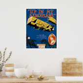 Naar mijn vliegtuig poster (Keuken)