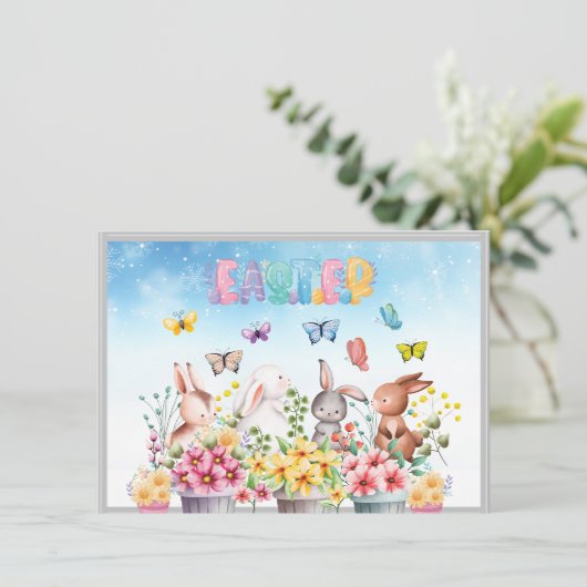 Naar mijn vriend op de Paasdag-feestkaart (Staand voorkant)
