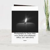 Naar mijn vriend - Pumpkin Color Candle Single Kaart (Achterkant)